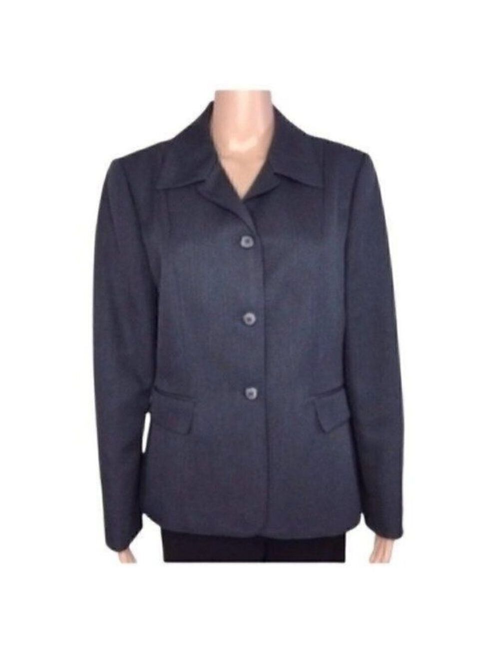 EVAN-PICONE Women’s blazer jacket charcoal size 14